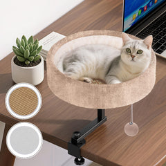 Chumajor Cama de Escritorio para Gatos con rotación 360° para mayor cercanía