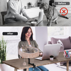 Chumajor Cama para Gatos con ajuste de altura para comodidad personalizada