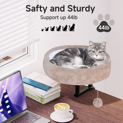 Chumajor Cama de Escritorio con soporte de 44 libras para gatos activos