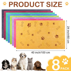 Toallas Chumia con huesos para perros, alta absorción y reutilizables.