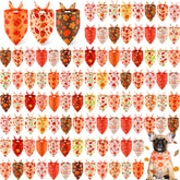 Chunful bandana para perros con calabazas variadas, ideal para el look otoñal.