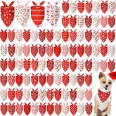 Bandanas navideñas Chunful para perros rojas y blancas, ideal para sesiones festivas.