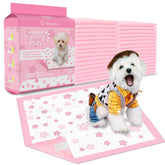 Cibaabo almohadillas rosas para cachorros con diseño sakura, ideal para entrenamiento.