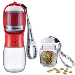 Cibaabo botella-agua con contenedor-alimentos 300ml para paseos.