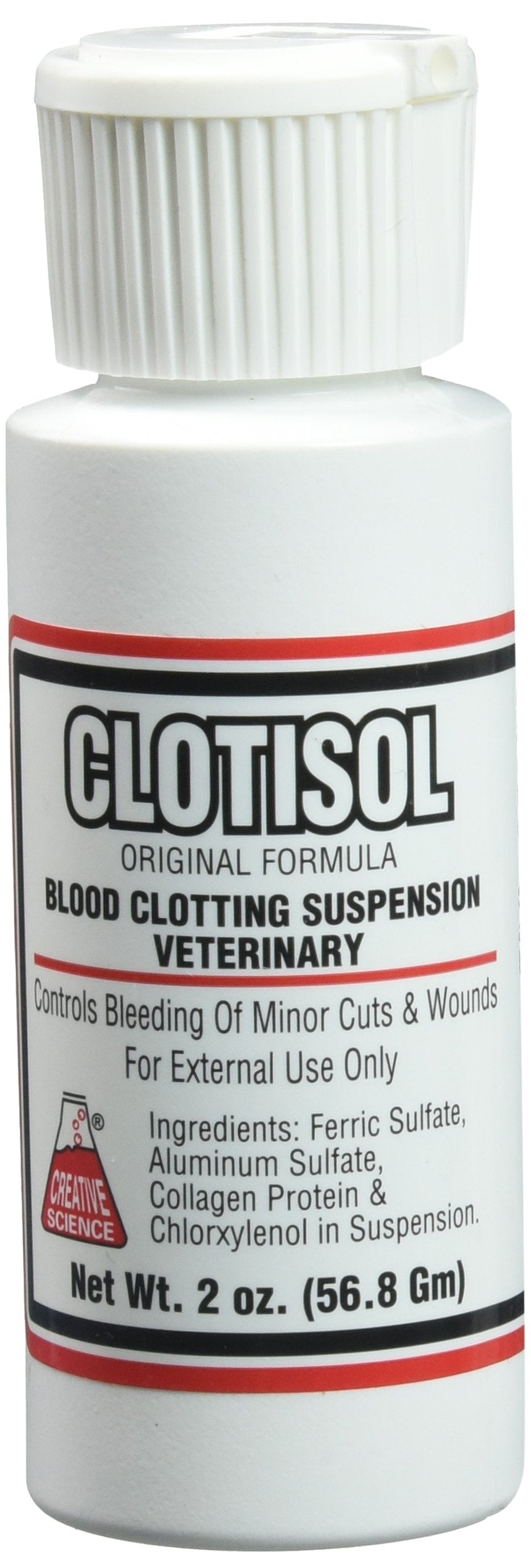 Clotisol de Ciencia Creativa: gel para heridas veterinarias que detiene el sangrado y protege la herida.
