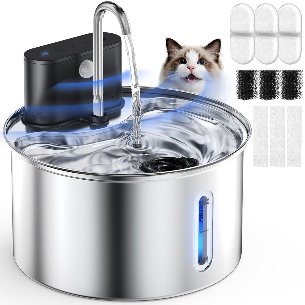 Bebedero Cityflee para gatos inalámbrico, listo para colocar en cualquier rincón y facilitar la hidratación.