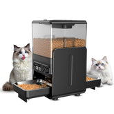 CityFlee comedero automático para dos gatos, control de porciones para alimentación constante.