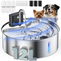 Cityflee fuente-agua-inalambrica-perros-grandes facilita beber sin cables.