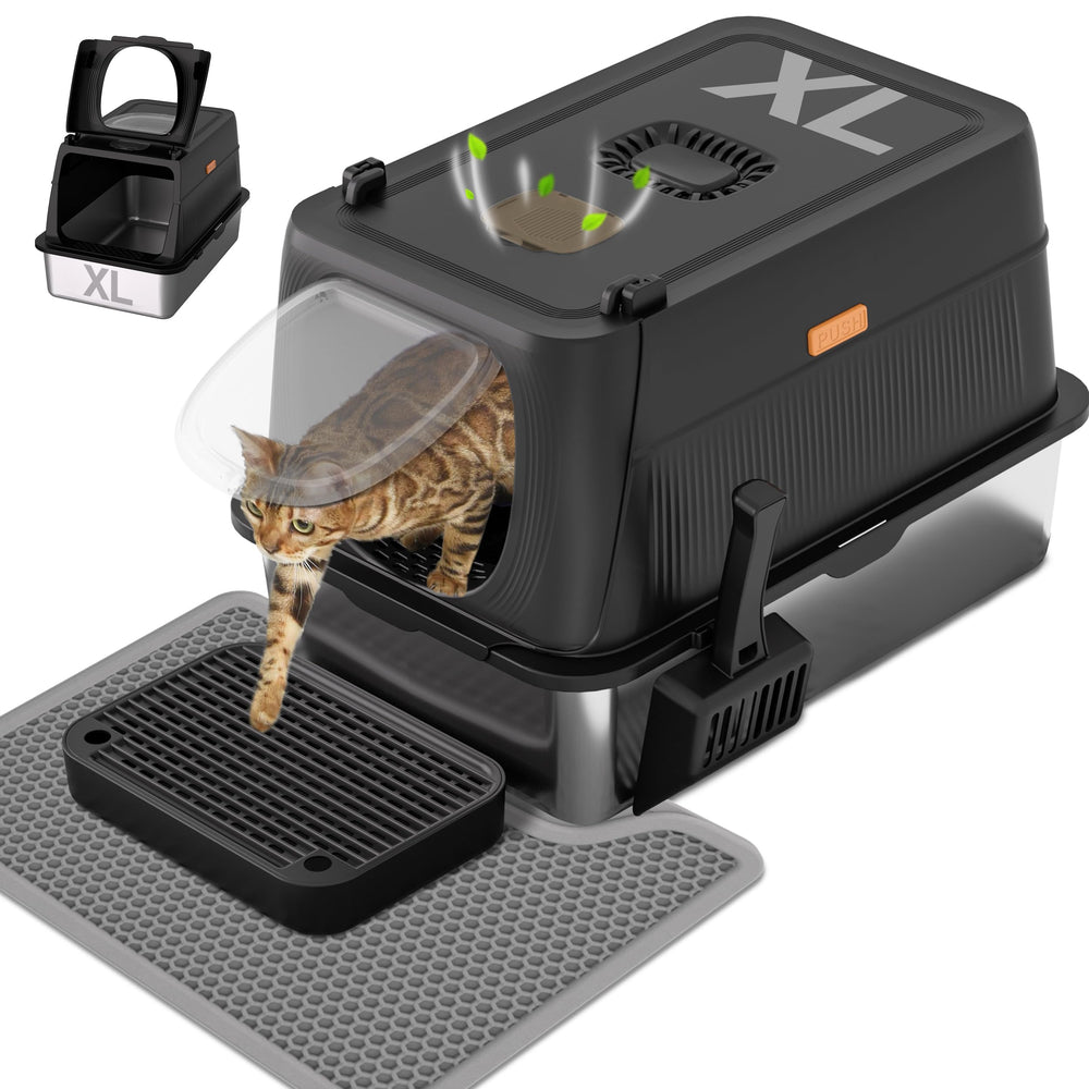 Caja Citylife XL con tapa: espacio cómodo para gatos grandes y limpieza sencilla.