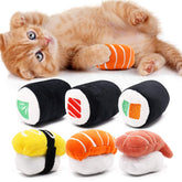 CiyvoLyeen juguete sushi gato atún, ideal para juego interactivo y mordida suave.
