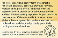 CK Formulations Pancretase, dosis diaria de pancreatina para mejorar la absorción de nutrientes.