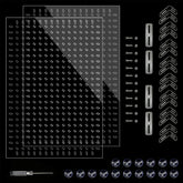 CLarellara divisor de acuario 55 galones, panel transparente para separar peces con seguridad.