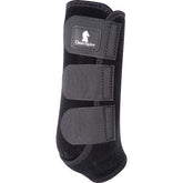 Classic Equine ClassicFit Sling Boots Front negro: protección de huesos y ligamentos para entrenamiento.
