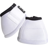 Classic Equine Dynohyde bota sin giro blanca, protección duradera para cascos durante entrenamiento.