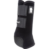 Legacy2 de Classic Equine, vista frontal, ofrece ajuste seguro para entrenamientos intensos.