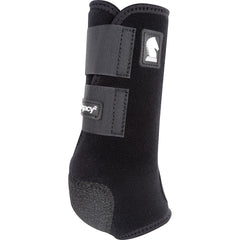 Legacy2 de Classic Equine, vista frontal, ofrece ajuste seguro para entrenamientos intensos.