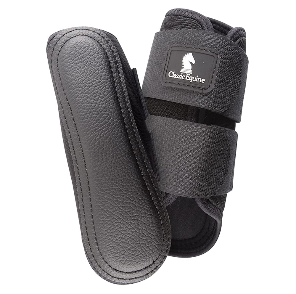 Classic Equine AirWave protecciones para férula delanteras, negras, útiles para entrenamiento cómodo