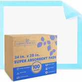 CLEAN SPACES almohadillas 28x34 absorción rápida para entrenamiento y protección del suelo.