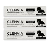 CLENVIA Pasta equina, sabor manzana, facilita la administración.