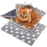 Almohadilla auto calentable Clysee para gato, estrella grande, calor suave sin electricidad.