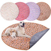 Almohadilla whelping blanca de 48 pulgadas de Clysee, suave y absorbente para entrenamiento