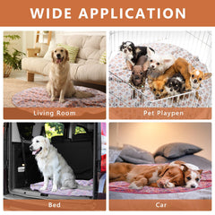 Almohadilla whelping purpura de 48 pulgadas de Clysee, protege suelos y muebles