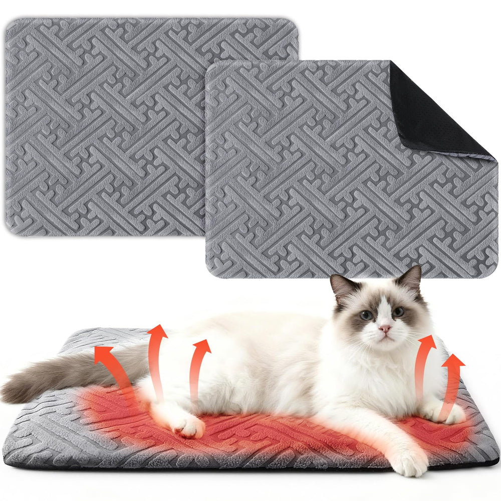 Clysee cama auto caliente para gatos en interior, cálida y cómoda.