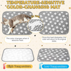 Clysee cama para gatos con base antideslizante mantiene estable