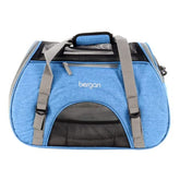Coastal Bergan Comfort Carrier con paneles de malla para ventilación en viajes.