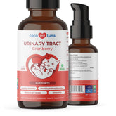 Coco y Luna Cranberry para gatos: botella de líquido para apoyar la salud urinaria.