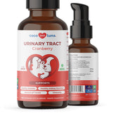 Coco y Luna Cranberry para perros, botella líquida, apoyo urinario.