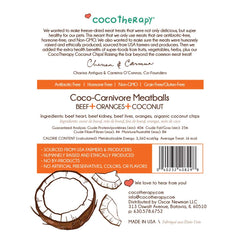 Textura suave y masticable de las albóndigas Coco-Carnívoro