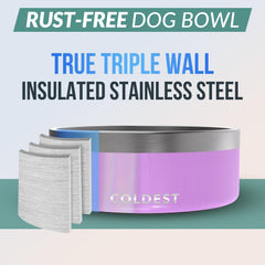 The Coldest Water colddogbowl aislamiento triple para agua fresca duradera.