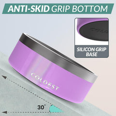 The Coldest Water colddogbowl base antideslizante para evitar derrames.