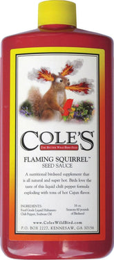 COLE'S THE BETTER WILD BIRD FEED salsa de semillas ardilla en frasco de 16 oz atrae aves