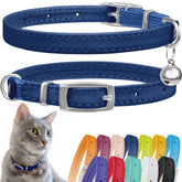 CollarDirect collar gato cuero 8-11 pulgadas, cómodo y seguro.