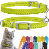 CollarDirect collar de cuero para gato con campana facilita localizarlo