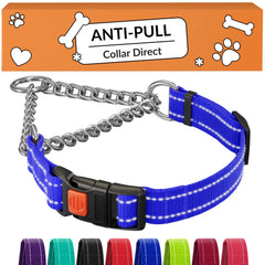 CollarDirect Martingale con cadena de acero inoxidable y cierre rápido, para entrenamiento diario.