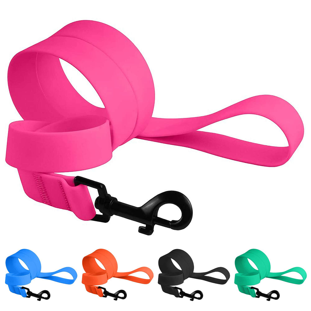 CollarDirect correa impermeable rosa para perro, ideal para paseos limpios