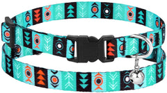 CollarDirect diseño tribal azteca en collar para gato, estilo distintivo para identificar personalidad.