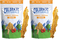 Colorado Naturals tendón de pavo 3oz en bolsa, masticación segura para perros