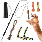 COM4SPORT Flirt Pole extensible para entrenamiento al aire libre.