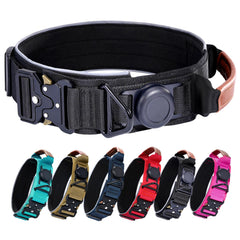 Collar AirTag Comfluxe con soporte AirTag para rastreo seguro al aire libre.