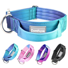 Comfluxe Collar Táctico con asa para control rápido en paseos y entrenamientos