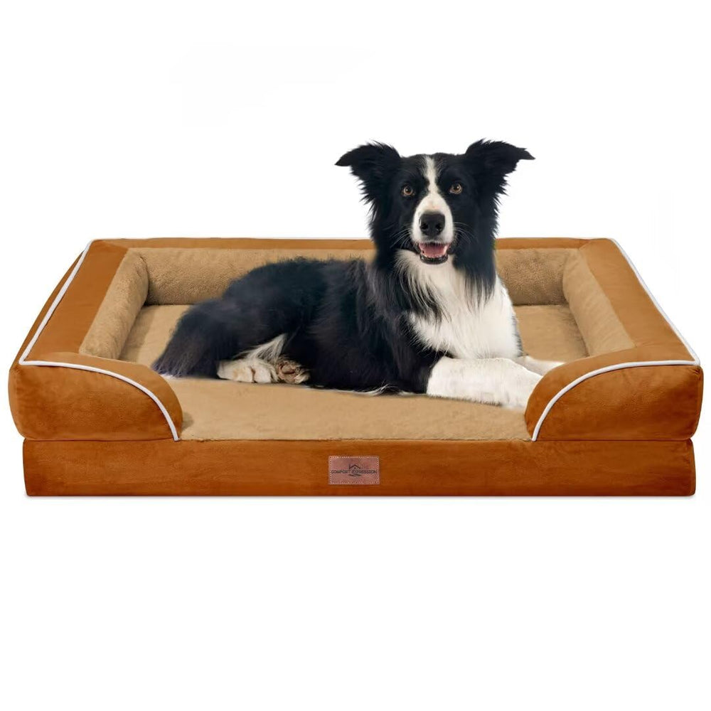 Cama ortopédica Comfort Expression para perros grandes, diseño envolvente y soporte articular.