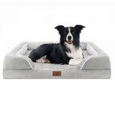 Cama ortopédica Comfort Expression para perros grandes, vista frontal, soporte estable.