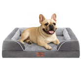 Cama Comfort Expression con espuma huevo 28D para apoyo de articulaciones en perros medianos.