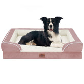 Comfort Expression cama para perro grande 36x27 rosa, vista frontal para descanso cómodo