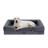 Comfort Expression cama perro ortopédica extragrande 45x35, vista frontal, brinda seguridad y tamaño adecuado.