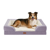 Cama ortopédica Comfort Expression para perros grandes en violeta, soporte para articulaciones